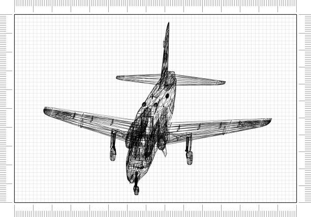 istock Military Plane Architect Blueprint 1142651660