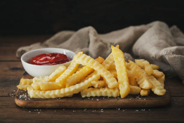 istock French fries with ketchup 1142651813