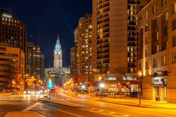 istock Philladelphia City Hall Night 1142655445