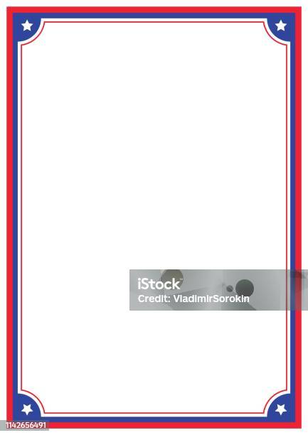 Vector Page Border A4 Design For Project Stock Illustration - Download Image Now - Abstract, Antique, Art