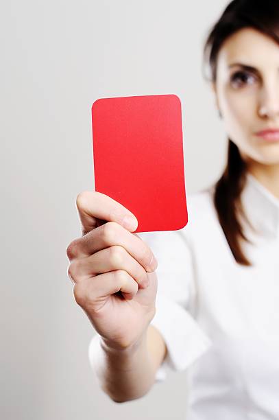 Red card stock photo