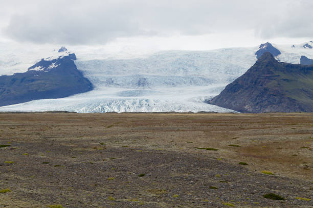 istock Vatnajokull glacier side view, south Iceland landscape. 1142658645
