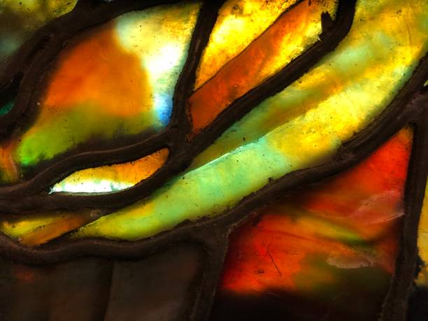 istock Details of Stained Leaded Glass 1142660350