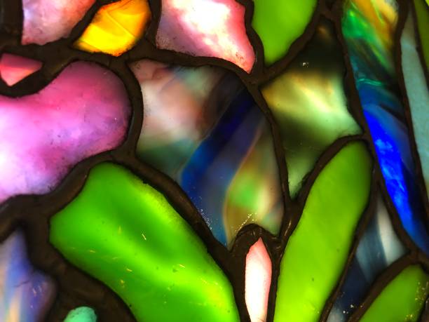 istock Details of Stained Leaded Glass 1142660452