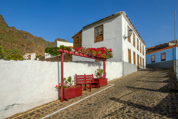 La Gomera, Canary Islands (E) - Agulo, located on the north coast of the island La Gomera, Agulo agulo stock pictures, royalty-free photos & images