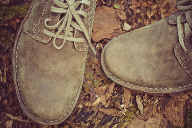 istock New stylish brown men's shoes. 1142661795