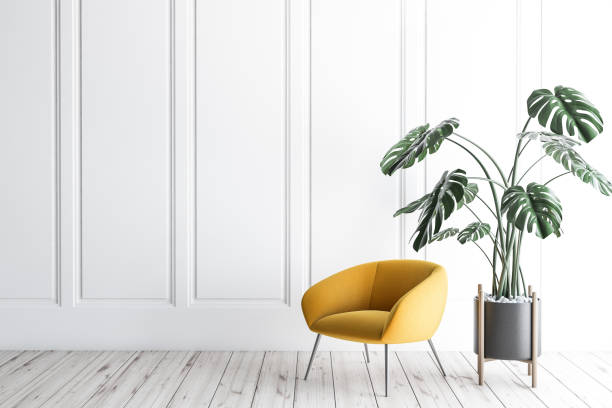 istock White living room with armchair 1142664155