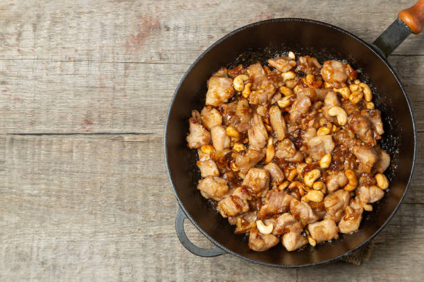 istock Chicken Kung PAO. The view from the top. Copy-space. 1142666007