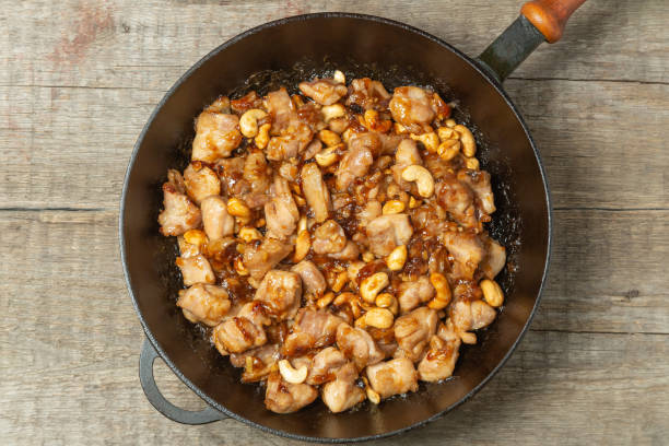 istock Chicken Kung PAO. The view from the top. Copy-space. 1142666052