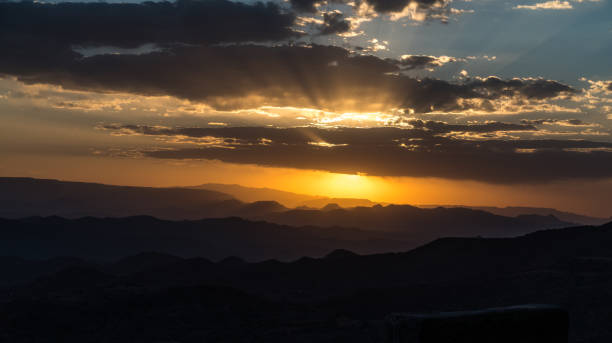 zachód słońca na wyżynach lalibela, etiopia - ethiopian highlands zdjęcia i obrazy z banku zdjęć