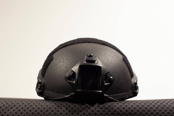 istock military helmets on white background 1142671758