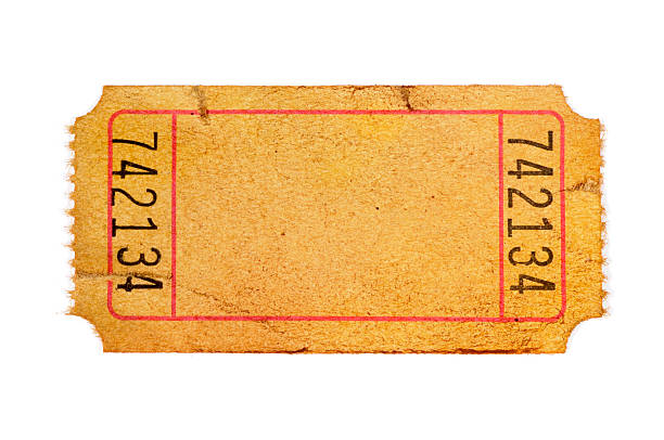 istock Damaged and stained blank admission ticket 114267248