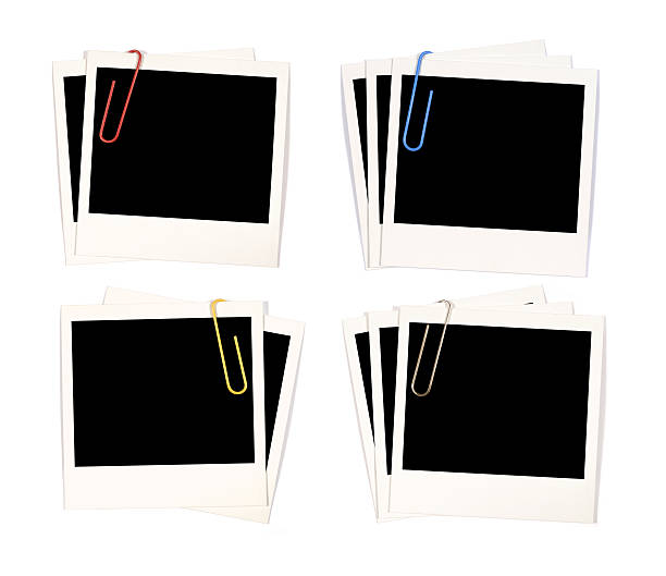 istock Blank photo prints with paperclips 114267281