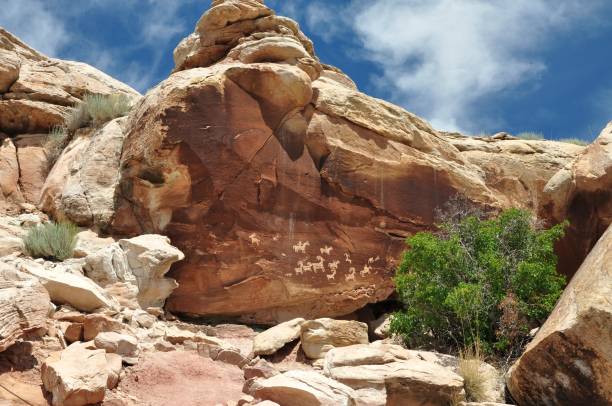 istock Petroglyphs, Arches National Park, Utah 1142673187