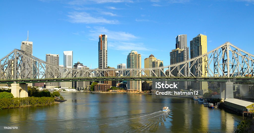 Ponte di storia - Foto stock royalty-free di Fiume Brisbane