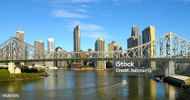 Foto de Story Bridge e mais fotos de stock de Brisbane River - Brisbane River, Ferry, Arranha-céu