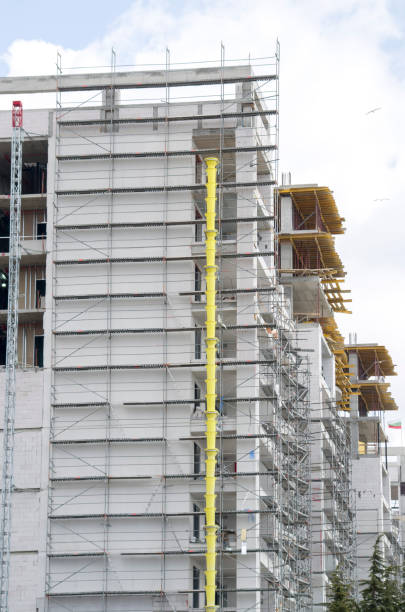 istock Building new  high block in sunny day 1142674220