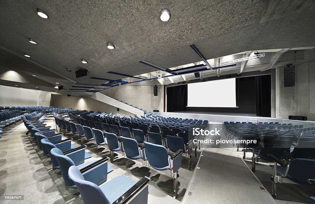 interior of a Congress Palace, audience  Indoors Stock Photo