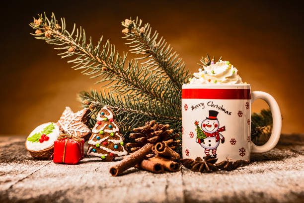 Christmas cappuccino