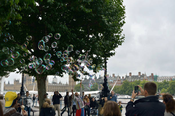 London, United Kingdom - July 22, 2024. Elephant Park, the Elephant and Castle area public spaces. a residential area.