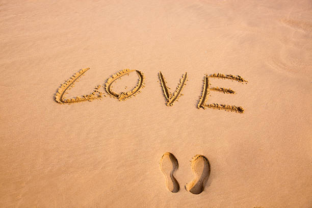istock Footprint and handwriting Love 114268100
