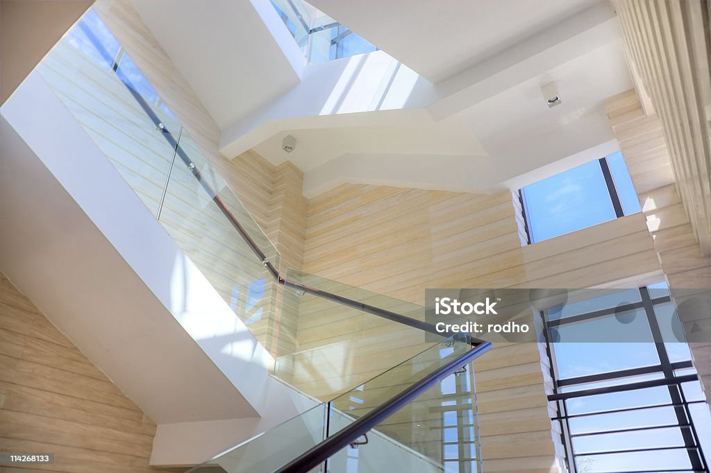 Escadaria de luxo sala - Royalty-free Vidro Foto de stock