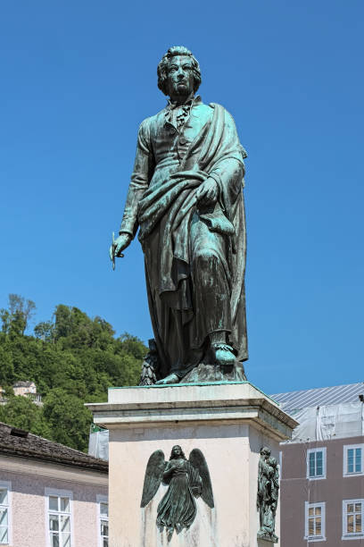istock Mozart Monument in Salzburg, Austria 1142682702