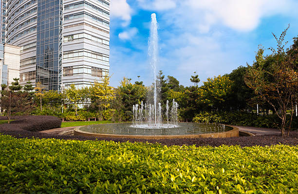 istock Multi-jet fountain in Garden 114268475