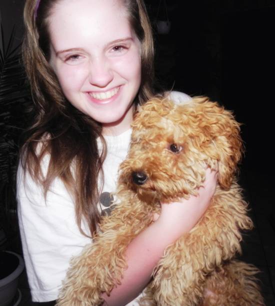 istock Girl with a dog 1142686415