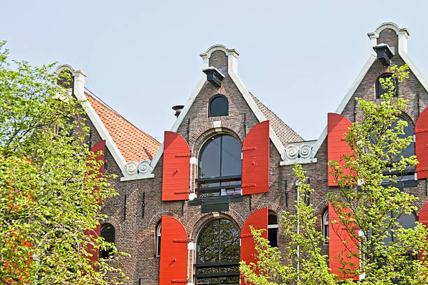istock Medieval houses in Amsterdam the Netherlands 114268697