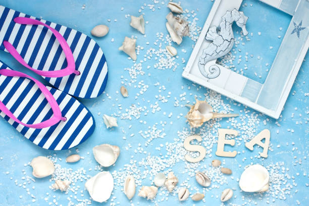 istock Marine theme with accessories.  Concept of vacation, relaxation 1142687092