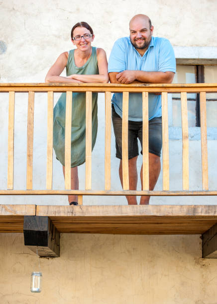 Couple portrait on a Balcony