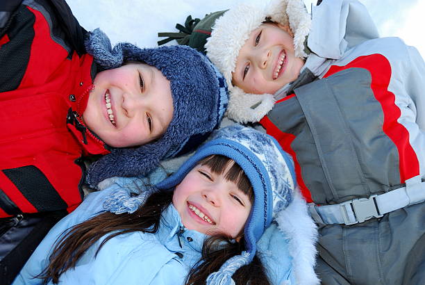 istock Smiling Children in Winter 114269479