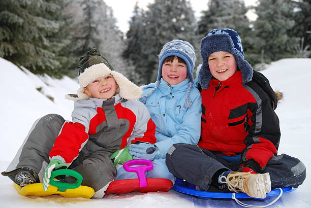 istock Children winter portrait 114269489