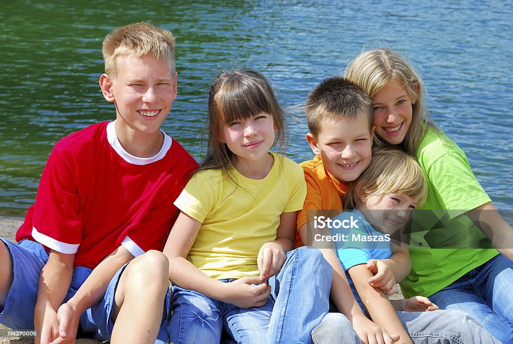 Kinder auf den See - Lizenzfrei Bild-Ambiente Stock-Foto