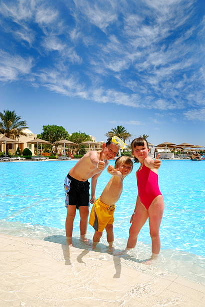 istock Happy kids at Pool 114270267