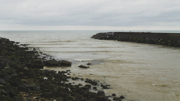 istock River leading to ocean in San Sebastian 1142707643