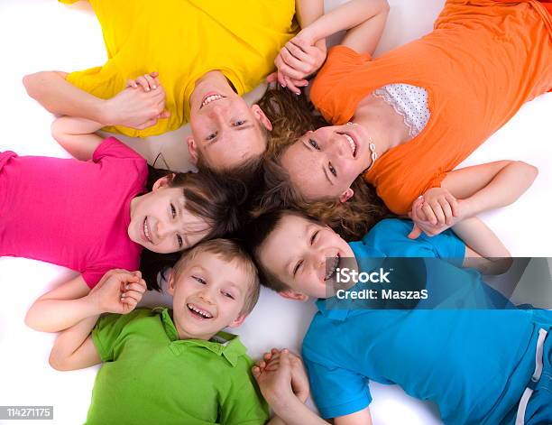 Happy Children Stock Photo - Download Image Now - Boys, Brother, Cheerful