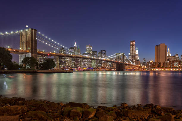 istock The Brooklyn Bridge and Lower Manhattan Twilight - NYC 1142713988