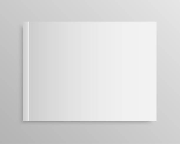 istock Vertical rectangle magazine, brochure, booklet, album, book, copybook or notebook template - mockup. 1142715724
