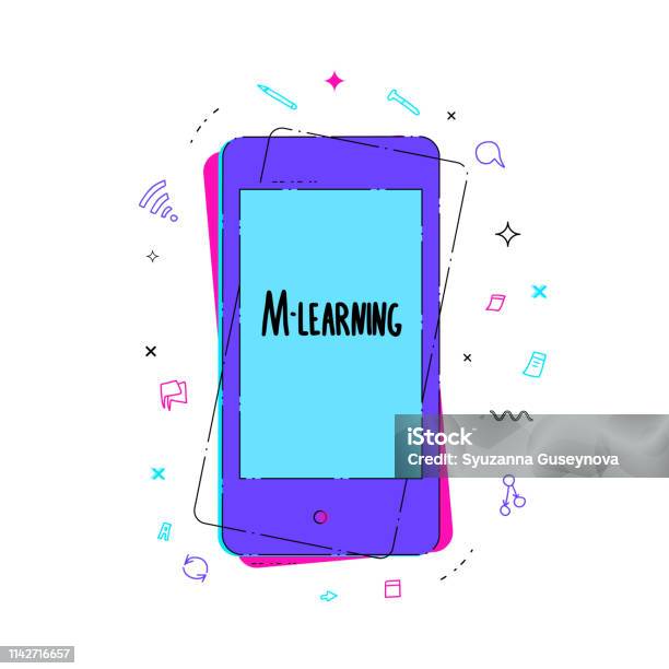 Mlearning Concept Quote Vector Design Set Stock Illustration - Download ...
