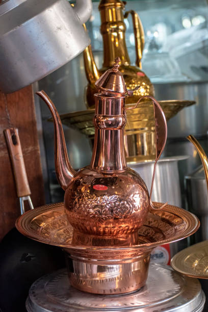 istock Traditional Arab Teapots in a market in Doha. 1142719301