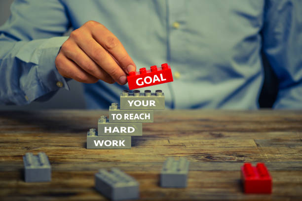 istock Work hard to reach your goal 1142720945