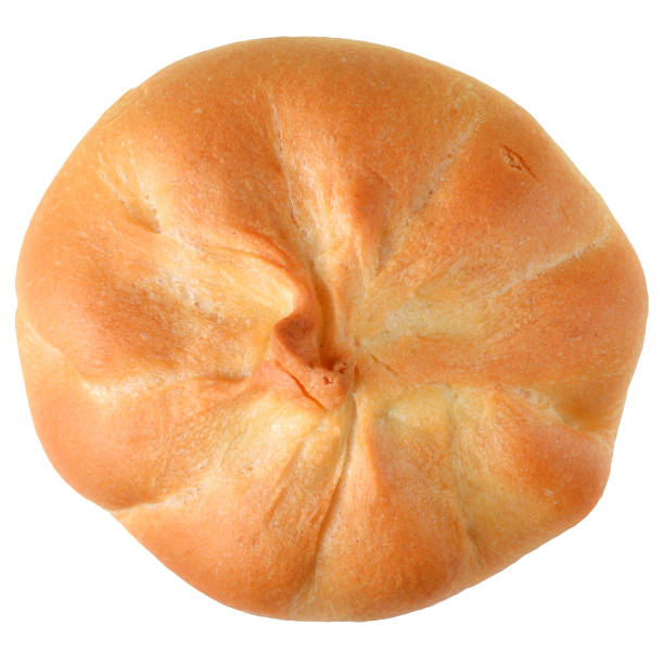 istock Sweet bun top view isolated 1142726877