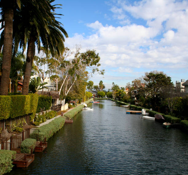 istock Canals in Venice Beach on a sunny day 1142727775