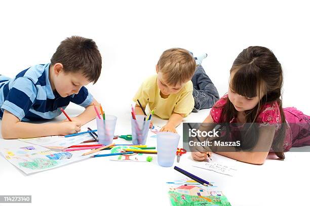 Children Drawing Stock Photo - Download Image Now - Affectionate, Art, Artist