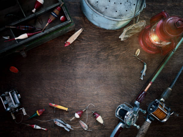 istock Vintage Fishing Background 1142732228