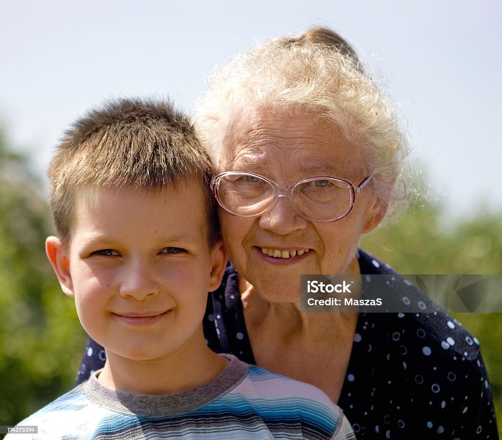 boy with grandma  Active Seniors Stock Photo