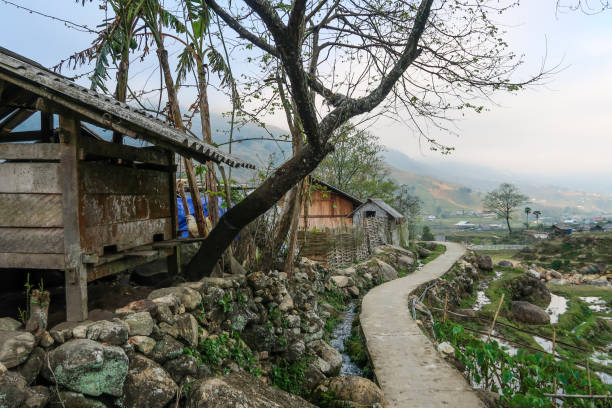 istock Narrow road of Sa Pa 1142734227