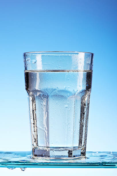 istock Blue glass of water 114273736